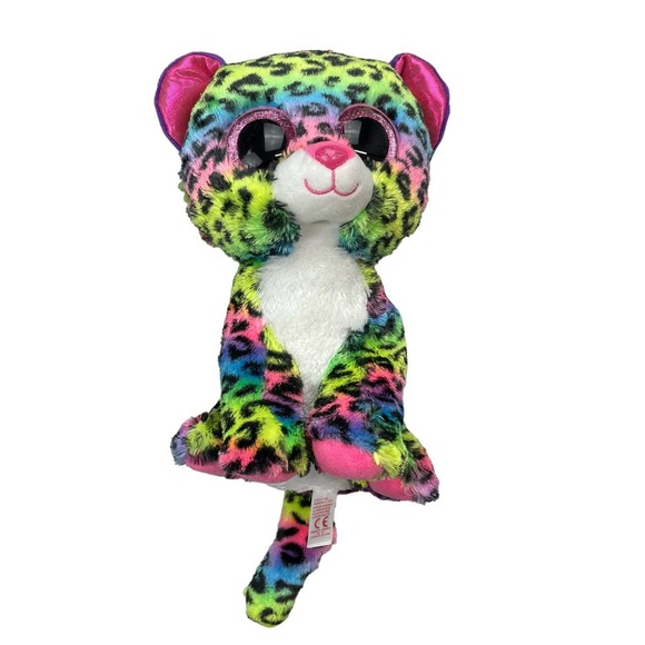 TY Silk Beanie Boos Dotty Leopard Plush Multicolor - Picture 2 of 8